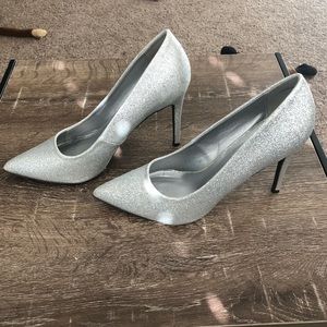 Silver Sparkly Heels